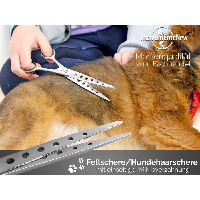 Професійна ножиця для грумінгу собак та котів, 19,5 см – ножиці для шерсті, хутра та тварин