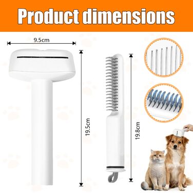 Універсальна щітка для котів та собак: видаляє підшерсток, розплутує шерсть, для щоденного догляду