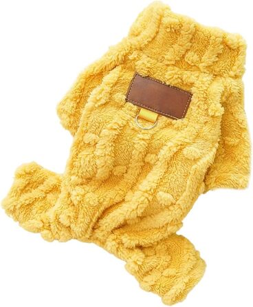 Зимовий теплий флісовий комбінезон для собак - теплий та затишний, для малих та середніх порід, підходить для холодної погоди (XXL, C)