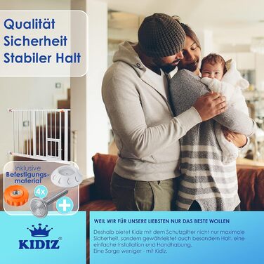 Захист для воріт KIDIZ®: сітка-захист для дітей, собак та котів, без свердління, розширювана, похила, оранжева (102-115 см)