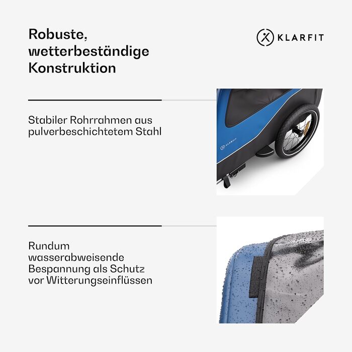 Фургон для собак Klarfit Goldie Home: 334 л, водовідштовхувальний, для перевезення домашніх тварин, 40 кг, складна конструкція, 16