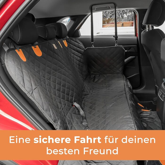 Водонепроникний захист для собак у авто: преміум-декиця для заднього сидіння з вікном та боковим захистом