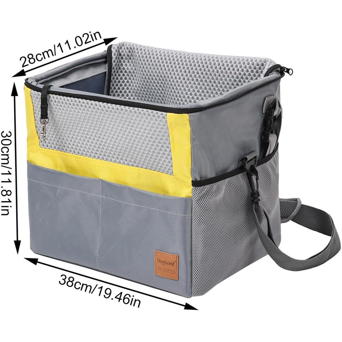 Водонепроникний велосипедний кошик для собак та речей з кишенями - багаж для велосипеда