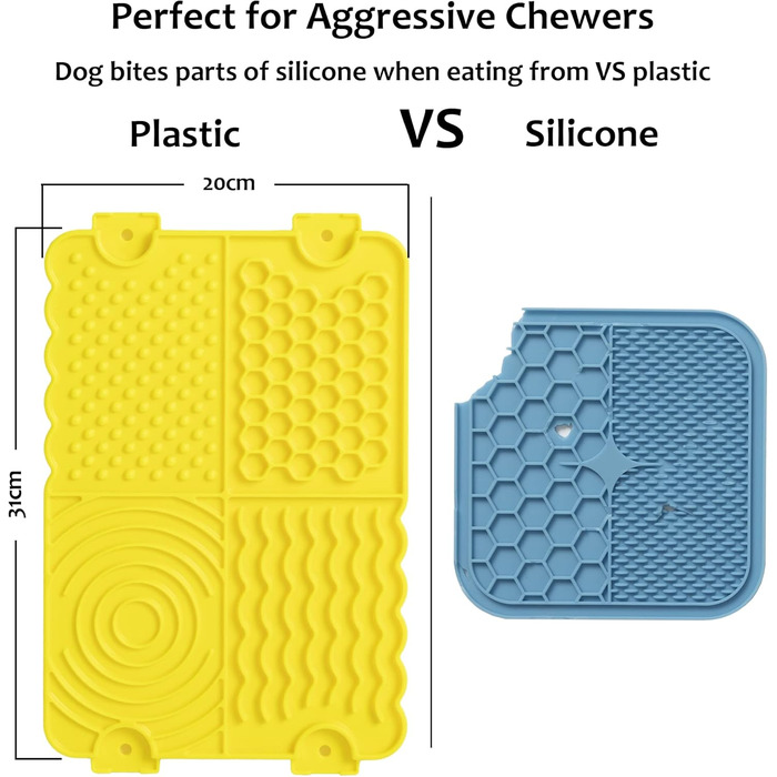 Mat для собак та цуценят Licky Leckmatten - повільне годування, міцний пластик, з присоскою