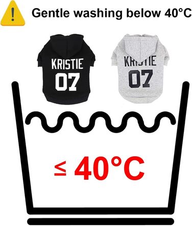 Персоналізований пуловер з капюшоном для собак, з іменем та номером, зимовий одяг для собак