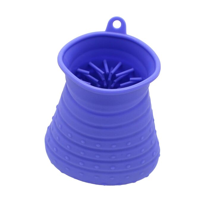 Миска для миття та масажу лап INOOMP для собак та котів з силікону з шипами. Засіб для гігієни лап домашніх тварин для дому та подорожей.