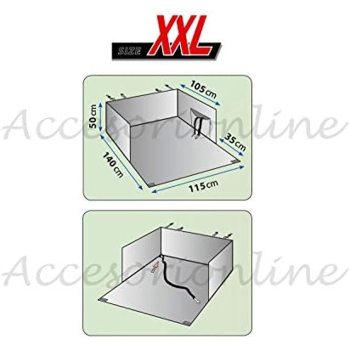 Килимок для собак у багажник Accessorionline, 4 розміри, водовідштовхувальний, неслизький, XXL