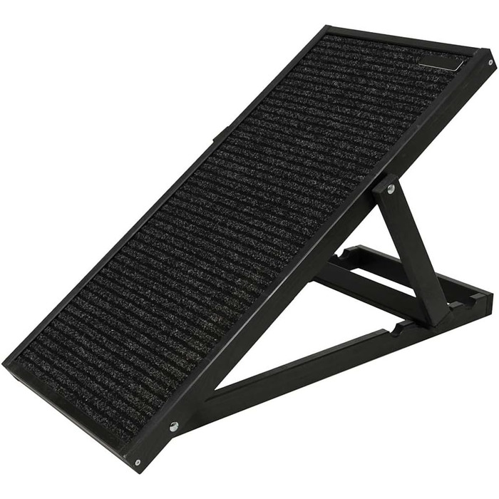 Рампа для собак і котів, пандус для собак, регульована авторампа з дерева, чорного кольору