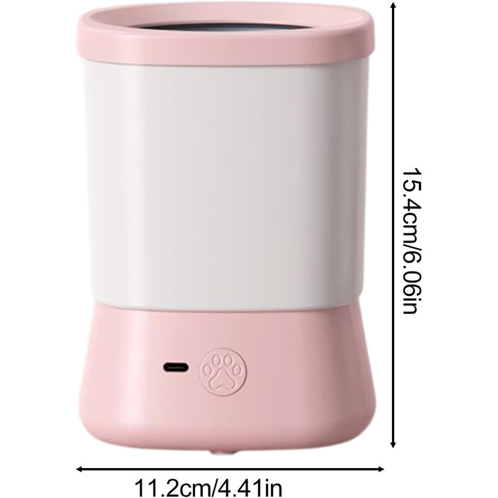 Автоматичний очищувач лап для собак Hogvinnatil | Аксесуар для догляду за тваринами, вологостійкий | Для дому, подорожей, кемпінгу, походів, прогулянок (Рожевий)