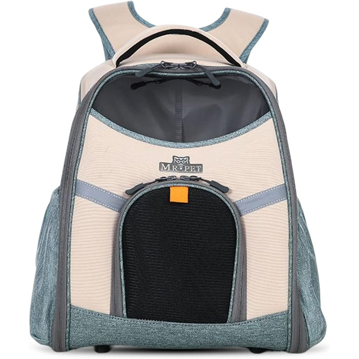 Рюкзак для тварин PETCUTE: переноска для собак та котів, дихаюча, з внутрішньою безпечною лінією та знімною підстилкою, до 8 кг (Абрикосовий)