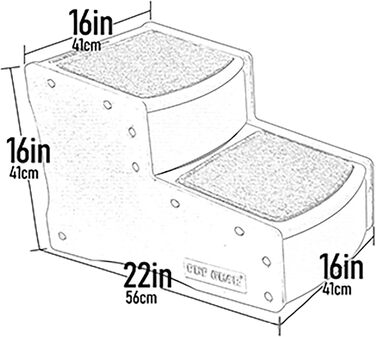 Сходи для котів і собак Pet Gear Easy Step II, 2 сходинки, до 68 кг, портативні, знімні, знімний килимовий покрив, без інструментів, 5 кольорів