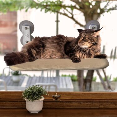 Гніздо-гамак для котів на вікно з присосками, складане ліжко для котів, міцний гамак для вікон, з подвійними присосками