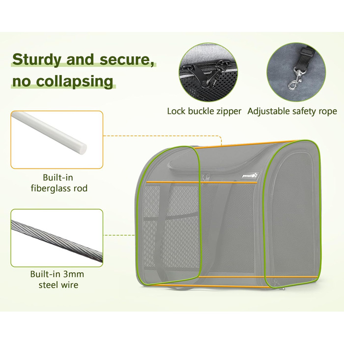 Рюкзак для собак та котів Pecute: переноска для 2 котів або 1 собаки, вентильована, сірого кольору