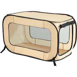 Складаний переносний будиночок-клітка для котів і собак Beatrice Home Fashions, 61x42x41 см, бежевий
