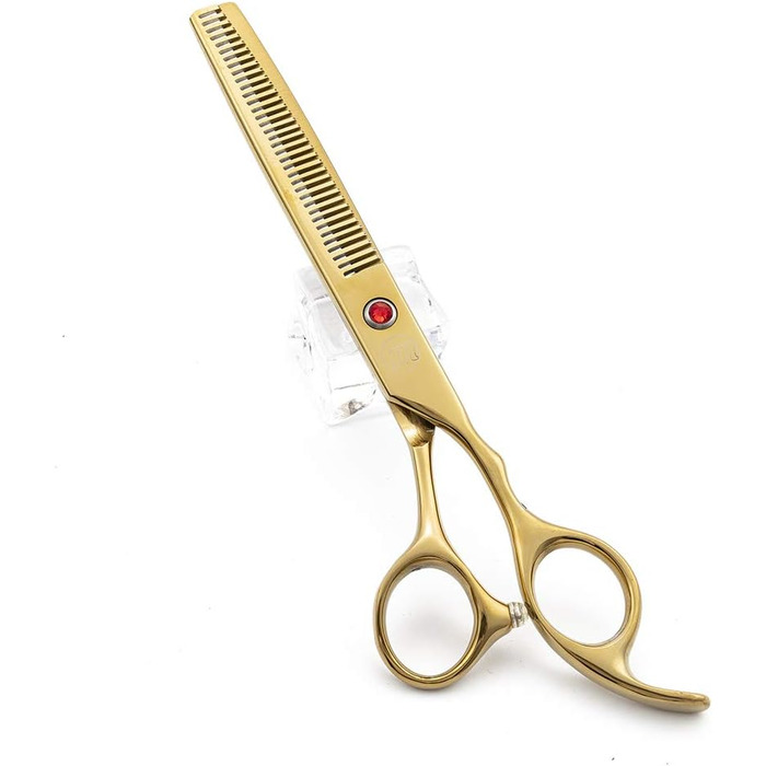 Професійний набір для стрижки собак Moontay: 4 ножиці (прямі, вигнуті вгору, вигнуті вниз, фінішна), JP Edelstahl, золото