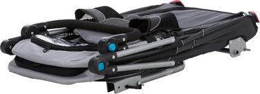 Тріксі велосипедний собачий перетягувач, 54 x 60 x 85 см, до 30 кг, світловідбиваючий, з функцією швидкого складання, з інтегрованим подушкою та повідком, з кріпленням, 12798