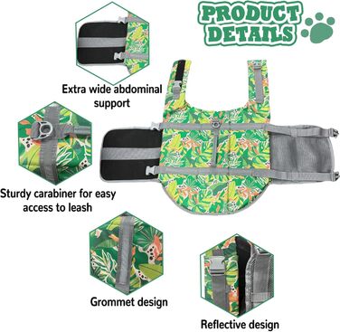 Рятувальний жилет для собак Schwiweste FainFun XL, водонепроникний, з регулюванням та ручкою для порятунку