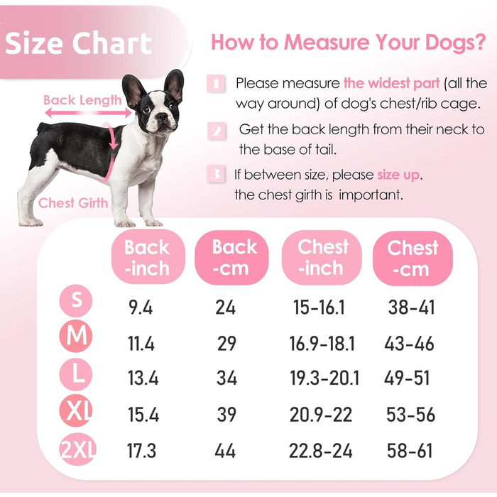 Водонепроникний зимовий одяг для собак AOFITEE: тепла куртка для маленьких та середніх собак, з відбиваючими смугами та блискавкою. Рожевий колір.
