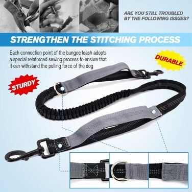 Сумка для ласощів для собак, поясна сумка для собак, аксесуари, мішок для ласощів з дозатором кульок для прибирання, світловідбиваюча еластична стрічка на талії для прогулянок, походів та дресирування (з 1 повідком, чорного кольору)