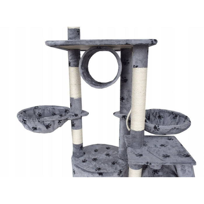 Комплекс для кігтів Bituxx: низька, стельова та висока дряпалки, лежак, килимки для дряпання, стовпчик та вежа (висотою понад 220 см), модель 