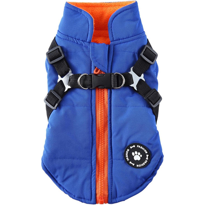 Зимовий теплий накид для собак, бавовняний костюм (XL), водонепроникний, вітронепроникний, двосторонній, теплий, комфортний