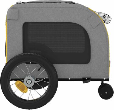 Брелок для велосипеда Oxford - жовто-сірий, вологостійкий, для собак, модель 93847