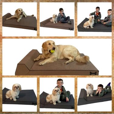 FORTISLINE Лежанка для собак, килимок для собак Everest, надміцний, водонепроникний (120x80x9 см, сірий)