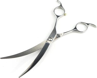 Професійна вигнута ножиці для грумінгу собак 7.0 дюймів (45°) з японської сталі 440C