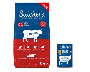 Корм для собак Butcher's яловичина, 16,2 кг