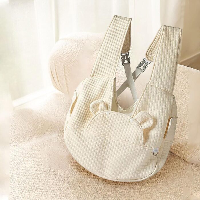 Рюкзак для тварин: переноска для собак та котів 2-12 кг, туристичний, складний, бежевий