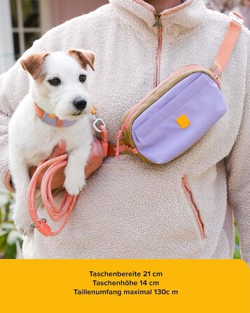 Сумка на пояс для собак Woolly Wolf Alpha 360: ласощівниця з перероблених матеріалів (лавандово-фіолетовий)