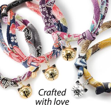 Нашийник для котів Necoichi Chirimen Hanabi Feuerwerk, фіолетовий