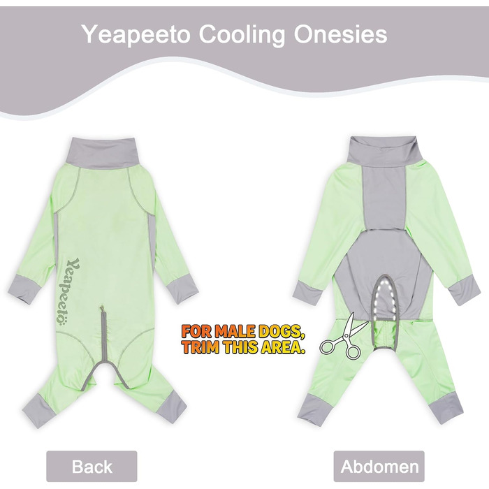 Комбінезон захисний від сонця Yeapeeto Hund UPF 50+ 5XL Хакі (швидковисихаючий, дихаючий, анти-шерсть)