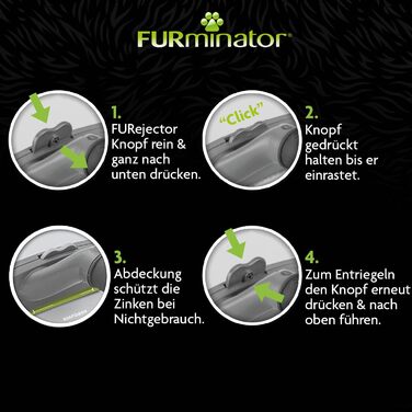 Щітка для собак FURminator S для короткої шерсті, покращена – для маленьких собак, видалення підшерстка