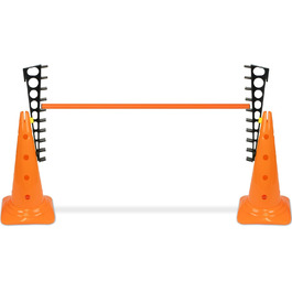 Кінцева перешкода Sportikel24 з жердиною 100 см – для аджиліті, стрибків та слалому (для собак, коней, дітей)