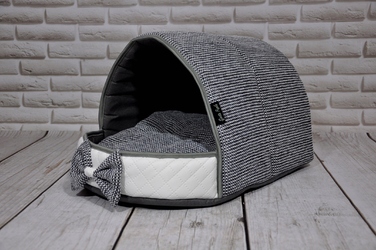 Лежак-будка-тунель для собак та котів SjestaPupila, розмір L (40x50 см)