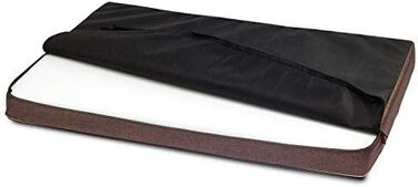 Матрац для собак | Собаче ліжко, подушка, матрац | Codura, стильний, миючий | 100 x 75 x 6 см, коричневий