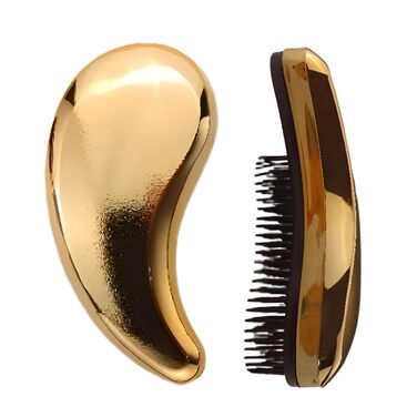 Маленька щітка для собак у формі коми, підходить для Йоркширського тер'єра, Ши-тцу, Мальтізе, Мальтіпу, Померанського спанієля - М'які щетинки для легкого видалення шерсті, аксесуари для цуценят (Рожеве золото)