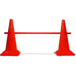 Спортивні фігури для аджиліті – комплекти перешкод для собак, коней та дітей – 50 см (червоний)