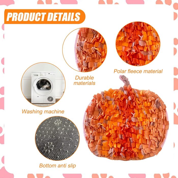 Schnüffelmatte для собак: інтерактивна килимок для повільного годування, тренування та розваг. Машинне прання.