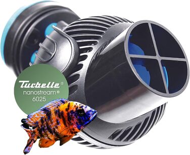 Пропелерна циркуляційна помпа TUNZE Turbelle nanostream 6025, 2800 л/год, з магнітним тримачем та Silence-кліпсою для скла до 15 мм, для прісноводного акваріума