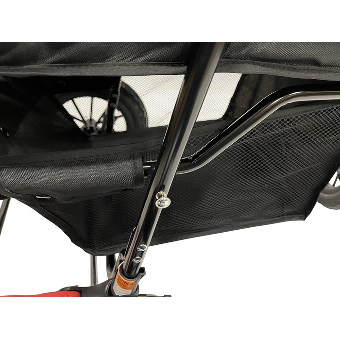 Petique Chinook Schwarz: розкішний візок для собак | Колеса 30 см, EVA, світловідбивачі | До 23 кг