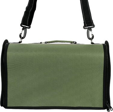 Транспортна сумка для тварин: переноска для собак та котів, зелена, 41x23x25 см