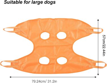 Гамак для догляду за собаками, рушник для сушіння тварин, гамак для краси з ножицями, гамак для релаксації та догляду за тваринами, гамак для котів та догляду за тваринами для стрижки кігтів (S-), великий, оранжевий