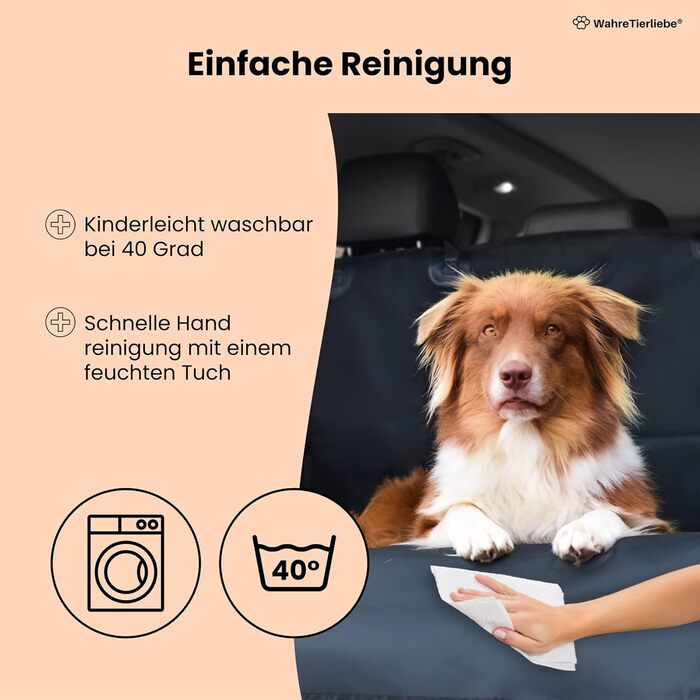 Захист для багажника автомобіля для собак, чорний - миється в пральній машині, універсальний - підходить для легкових, універсалів, SUV