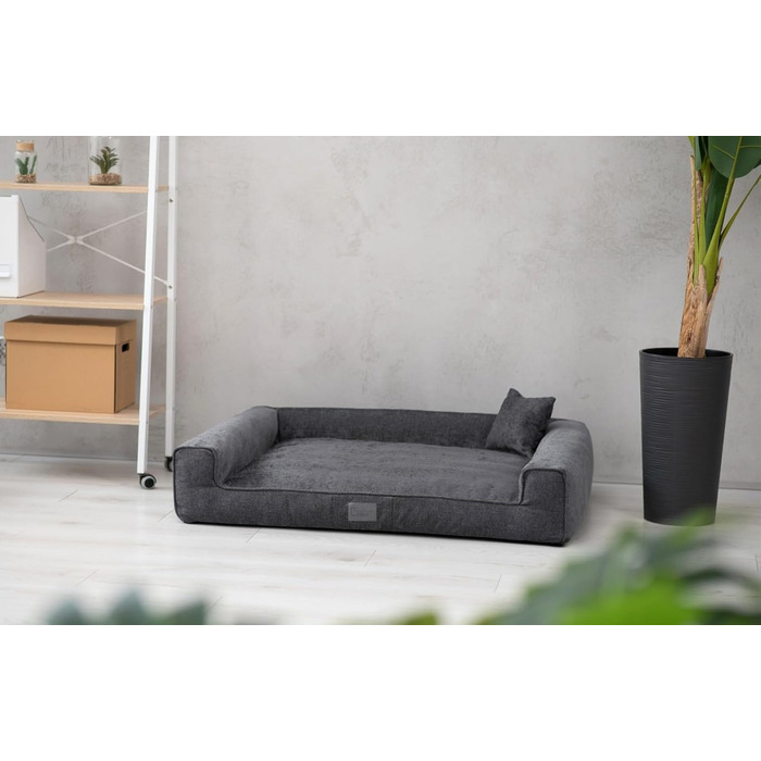 Килимок для собак Sofi Grosse - м'який, зносостійкий, миючий (XL, 110x85 см, графітовий)