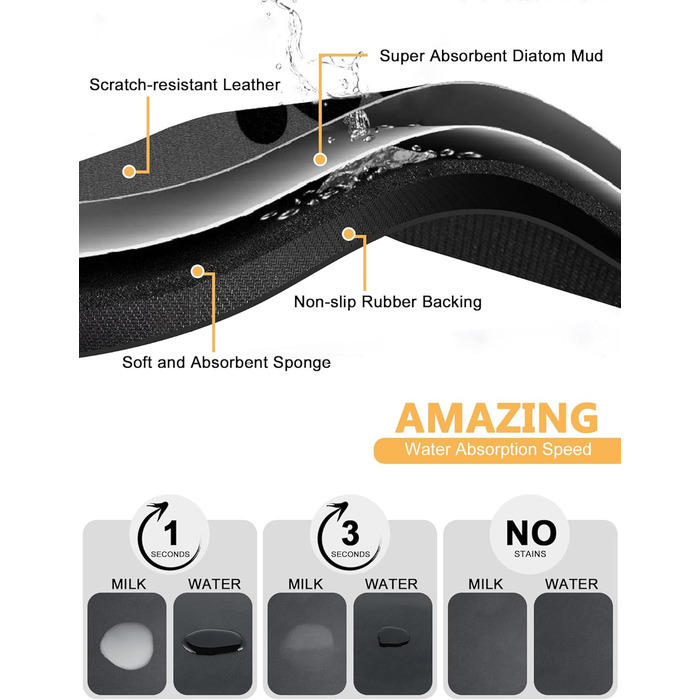 Підкладка під годівницю для собак та котів, 30 x 50 см, сіра, нековзна