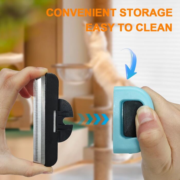 Щітка для собак та котів Ram® для видалення шерсті та підшерстя (двостороння)