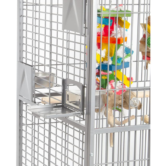 Папужача клітка XXL Montana Castell Nova Play Platinum 120x95x196 см