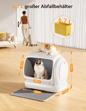 Самоочисний автоматичний лоток для котів MeoWant XXXL для кількох котів